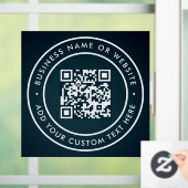 QR Code | Modern Stijl Scannbaar Raamsticker (Huis)