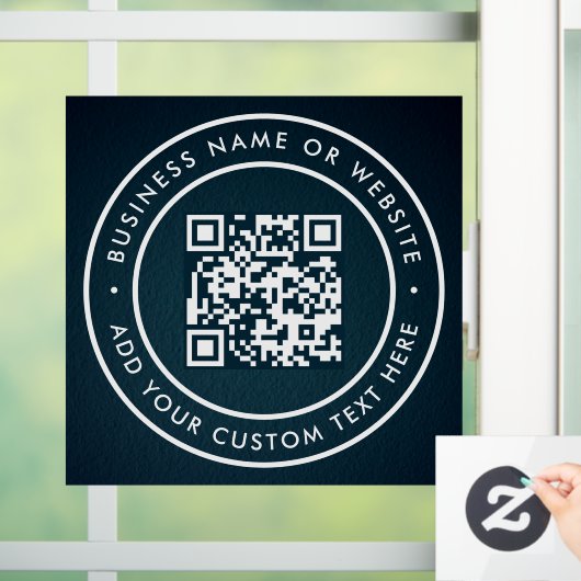 QR Code | Modern Stijl Scannbaar Raamsticker (Huis)