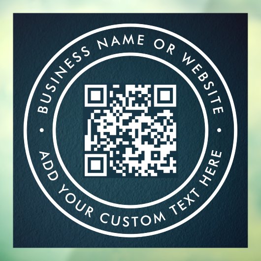 QR-code | Modern stijlvol scanbaar Raamsticker (Vel 3)