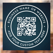 QR-code | Modern stijlvol scanbaar Raamsticker (Vel 2)