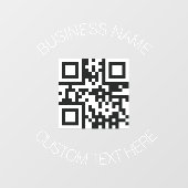 QR Code Moderne Aangepaste promotie voor bedrijven Raamsticker (Vel)