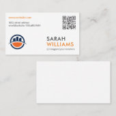 QR-code | Moderne bouwlogo's | Korps Visitekaartje (Voorkant / Achterkant)