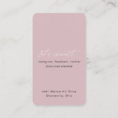 QR code moderne chic clous Carte de visite vertica (Dos)