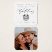 QR Code Moderne Élégant Mariage Invitation (Devant & derrière)