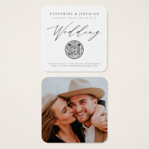 QR Code Moderne Élégant Mariage Invitation