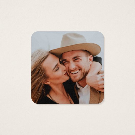 QR Code Moderne Élégant Mariage Invitation (Dos)