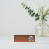 QR-code moderne mini-visitekaartje Mini Visitekaartje (Staand voorkant)