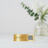 QR-code moderne mini-visitekaartje Mini Visitekaartje (Staand voorkant)