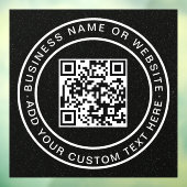 QR Code | Moderne stijlvolle afwasbare raamsticker (Vel 3)