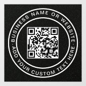 QR Code | Moderne stijlvolle afwasbare raamsticker (Vel)