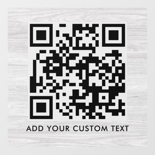 QR Code | Moderne stijlvolle scanbare code Raamsticker (Vel)