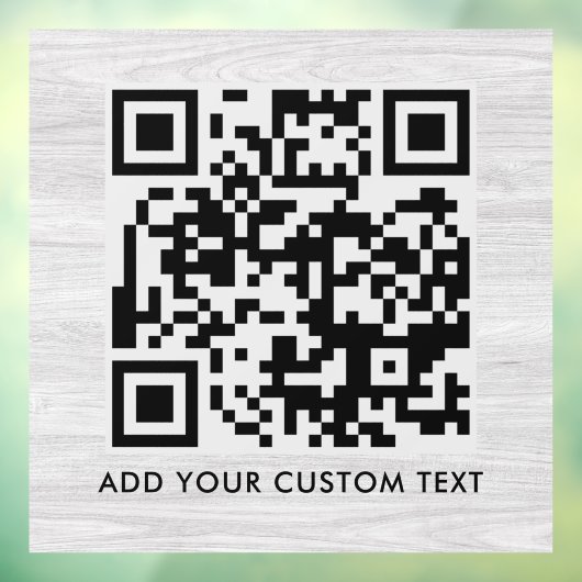 QR Code | Moderne stijlvolle scanbare code Raamsticker (Vel 3)