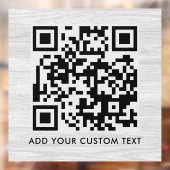 QR Code | Moderne stijlvolle scanbare code Raamsticker (Vel 2)