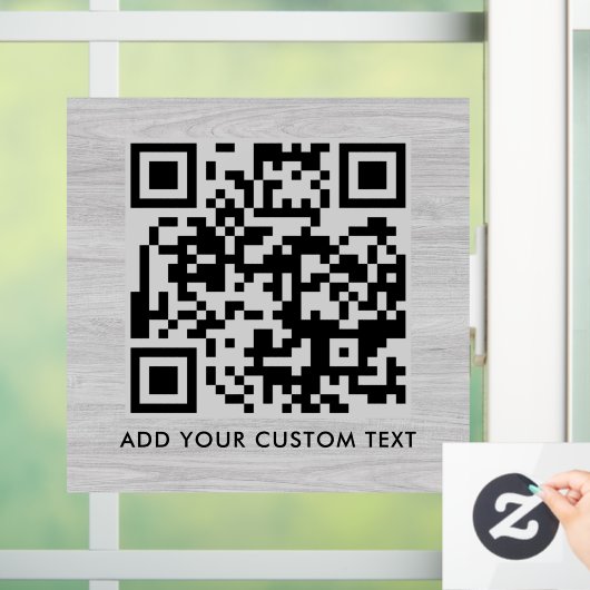 QR Code | Moderne stijlvolle scanbare code Raamsticker (Huis)