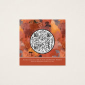 QR Code Moderne Terracotta Boho Faire-part de mari (Dos)