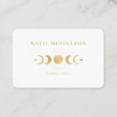 QR Code- Moon Yoga Reiki Carte de visite de bien-ê (Devant)