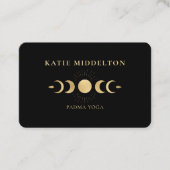 QR Code- Moon Yoga Reiki Carte de visite de bien-ê (Devant)