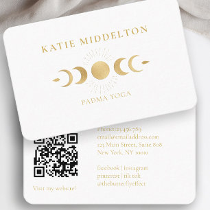 QR Code- Moon Yoga Reiki Carte de visite de bien-ê