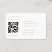QR Code- Moon Yoga Reiki Wellness Visitekaartje (Achterkant)