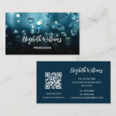 QR-code mousserende diamanten Vormt artiest Visitekaartje (Voorkant / Achterkant)