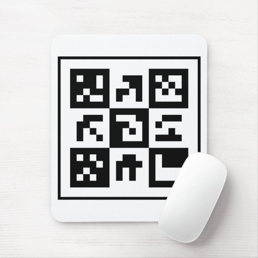 qr-code muismat (Met muis)