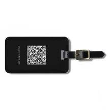 QR-code, naam en info, zwart en wit, elegant