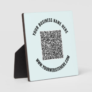 QR Code Naam Website Plaque Business Promotion Fotoplaat