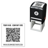QR Code Naam Website Professioneel Modern Stempel (In situ)