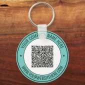QR Code Naam Website Sleutelhanger Zakelijke promo (Voorkant)