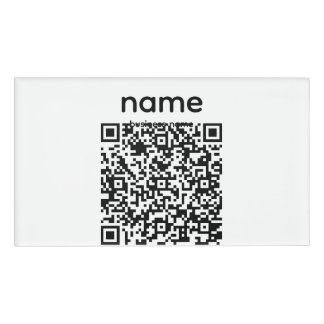 QR-code naamlabel Naambadge