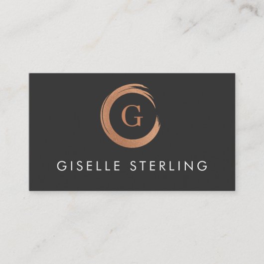 QR Code Nail Technician Modern Minimalist Visitekaartje (Voorkant)