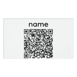 QR Code Name Tag