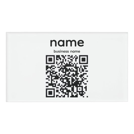QR Code Name Tag (Voorkant)