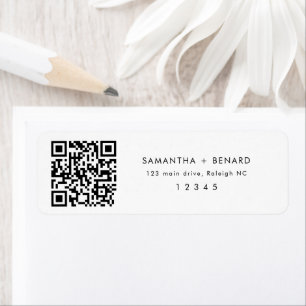 QR Code Namen Koppel Trouw Retouradres Etiket