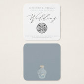 QR Code Nautical Beach Seashell Faire-part de mari (Devant & derrière)