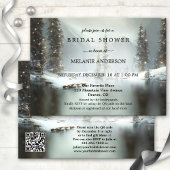 QR Code Noël Invitation à la douche nuptiale d'hiv