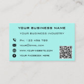 QR Code Nom Adresse Coordonnées Carte de visite (Devant)