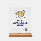 Qr Code Nom commercial Minimal wifi Détails (Recto)