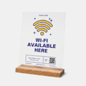 Qr Code Nom commercial Minimal wifi Détails (Angle)