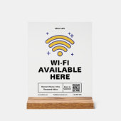 Qr Code Nom commercial Minimal wifi Détails (Recto)