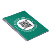 QR Code Nom commercial Site Web Carnet promotionne (Côté Droit)