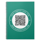 QR Code Nom commercial Site Web Carnet promotionne (Devant)