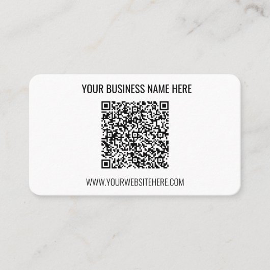 QR Code Nom de la société Info Carte de visite mod (Devant)