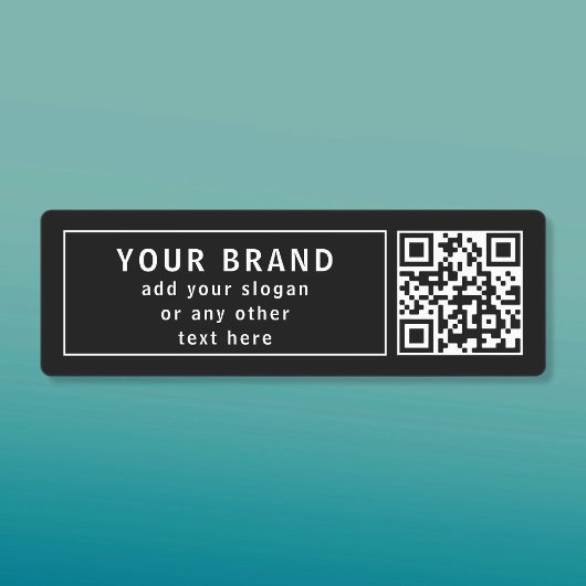QR-code of Logo, enz. uploaden | Modern waterdicht Labels