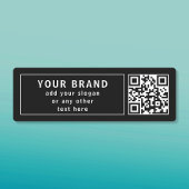 QR-code of Logo, enz. uploaden | Modern waterdicht Labels