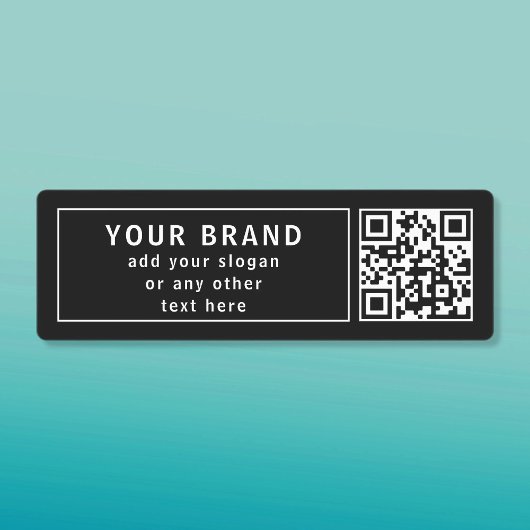 QR-code of Logo, enz. uploaden | Modern waterdicht Labels