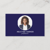 QR-CODE of Logo Professional Headshot NAVY FOTO Visitekaartje (Voorkant)