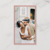 QR Code online RSVP minimalistische foto Informatiekaartje (Achterkant)