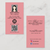 QR-code onroerend goed professionele foto elegant  Visitekaartje (Voorkant / Achterkant)