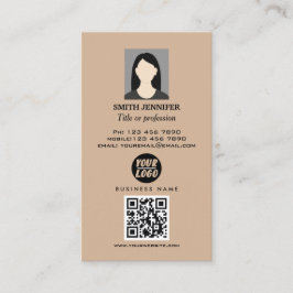 QR-code onroerend goed professionele foto elegant  Visitekaartje